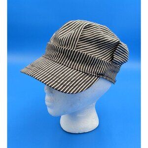 Train Conductor Engineer Hat Blue & White Striped Imaginarium Youth Size